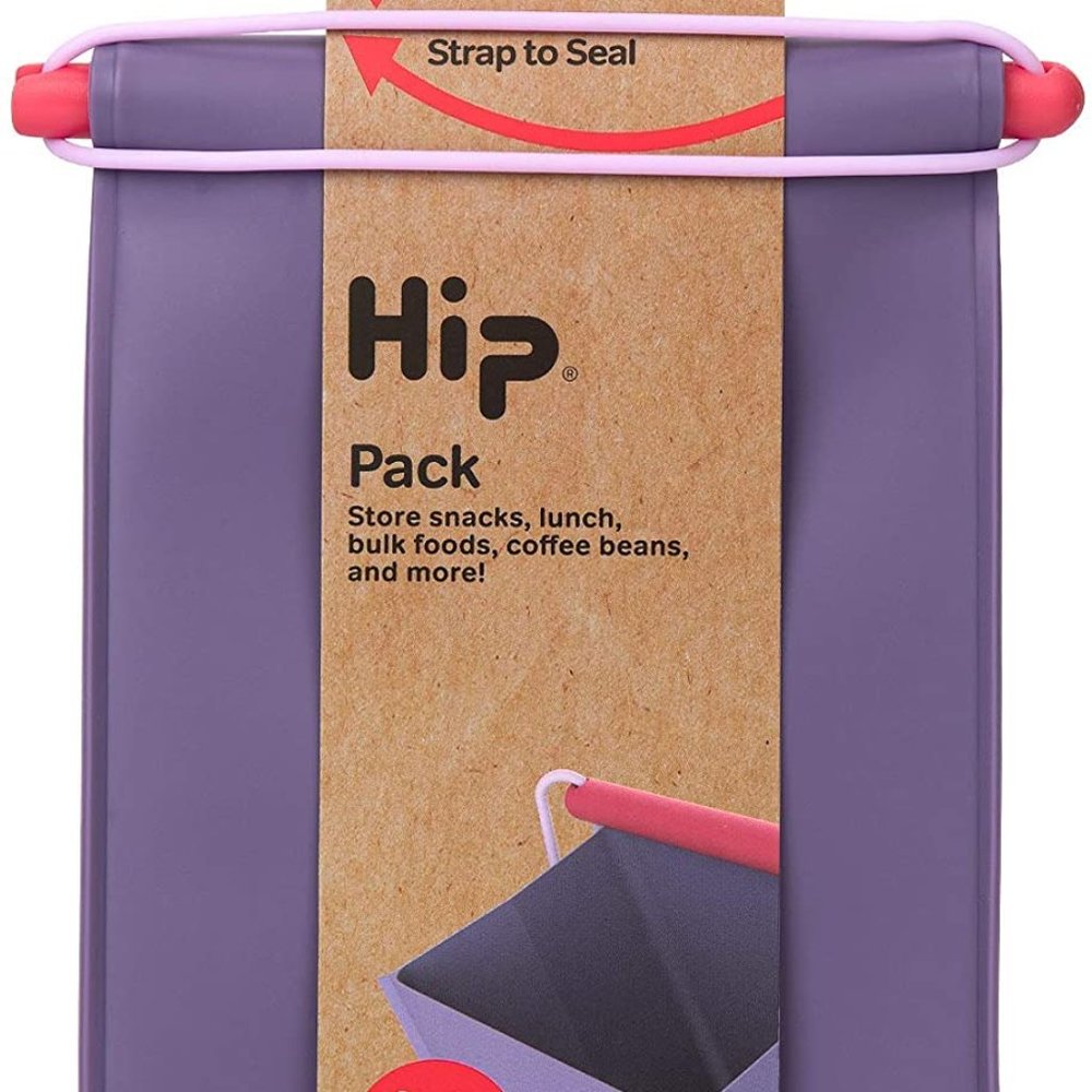 Hip Reusable Silicone- Luch Bag- Medium- (Plum)